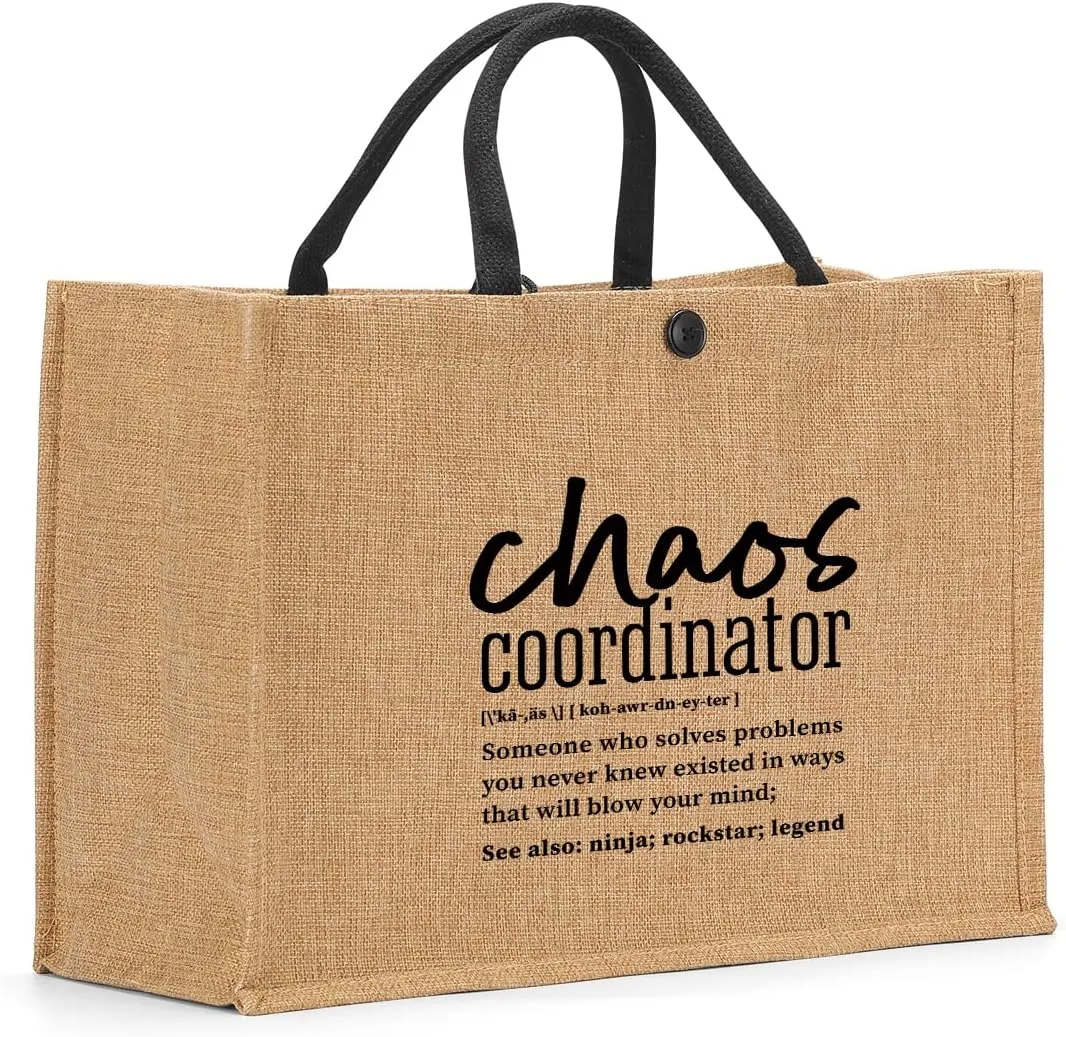 Chaos Coordinator Gifts Human Sunshine Work Bestie Soul Sister Tote Bag Going Away Thank You Teacher Christian Gifts