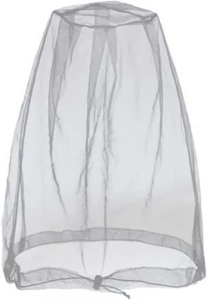 Cinvo Head Net Hat Bug Net Face Netting for Bugs No See Ums Insects Gnats Biting Midges from Outdoor Activities, Spacious Net Room Works Over Most Hats Comes with Free Stock Pouches- Grey