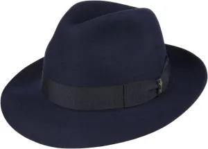 Classic Fur Felt Fedora (55) Dark Blue