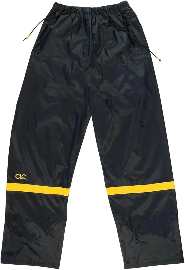 CLC Custom Leathercraft Rain Wear R103L Black Nylon 3-Piece Rain Suit, Large