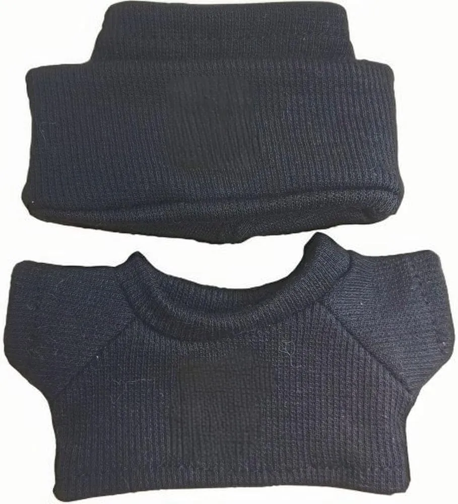 Clothes Set Compatible with Labubu, 6.7 Inches Cute Doll Clothes for Dress up Unique Style - Black L V