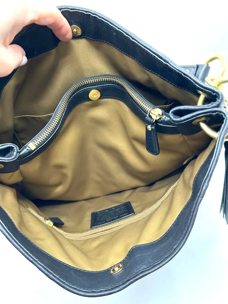 COACH PARK LEOPARD CALFHAIR HOBO BAG