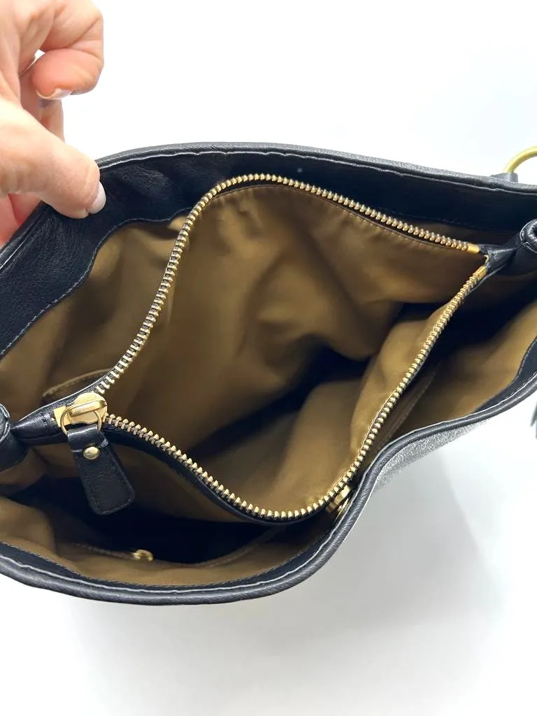 COACH PARK LEOPARD CALFHAIR HOBO BAG
