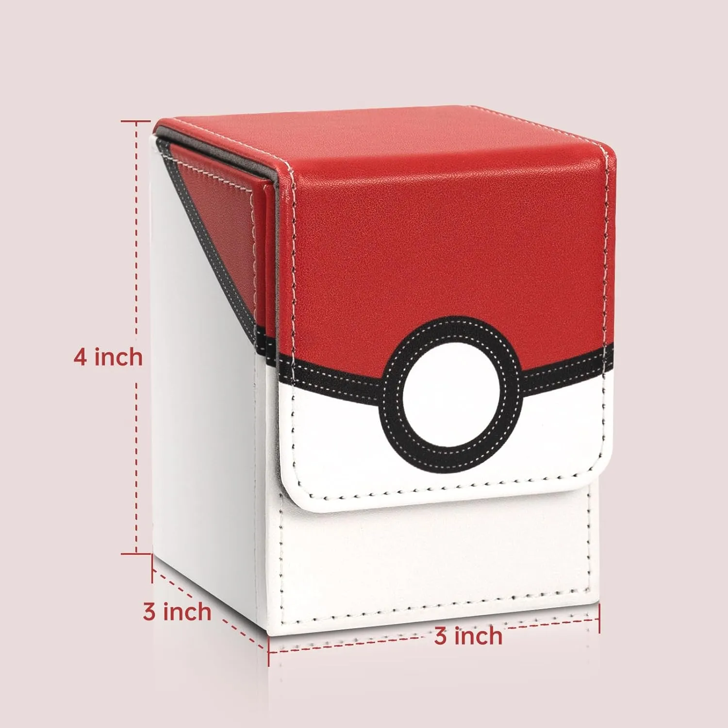 Collectible Trading Card Cases, Card Deck Box Storage Box Case Magnetic Deck Box Card Holder ，Can hold around 100 cards (Black-Yellow-White)
