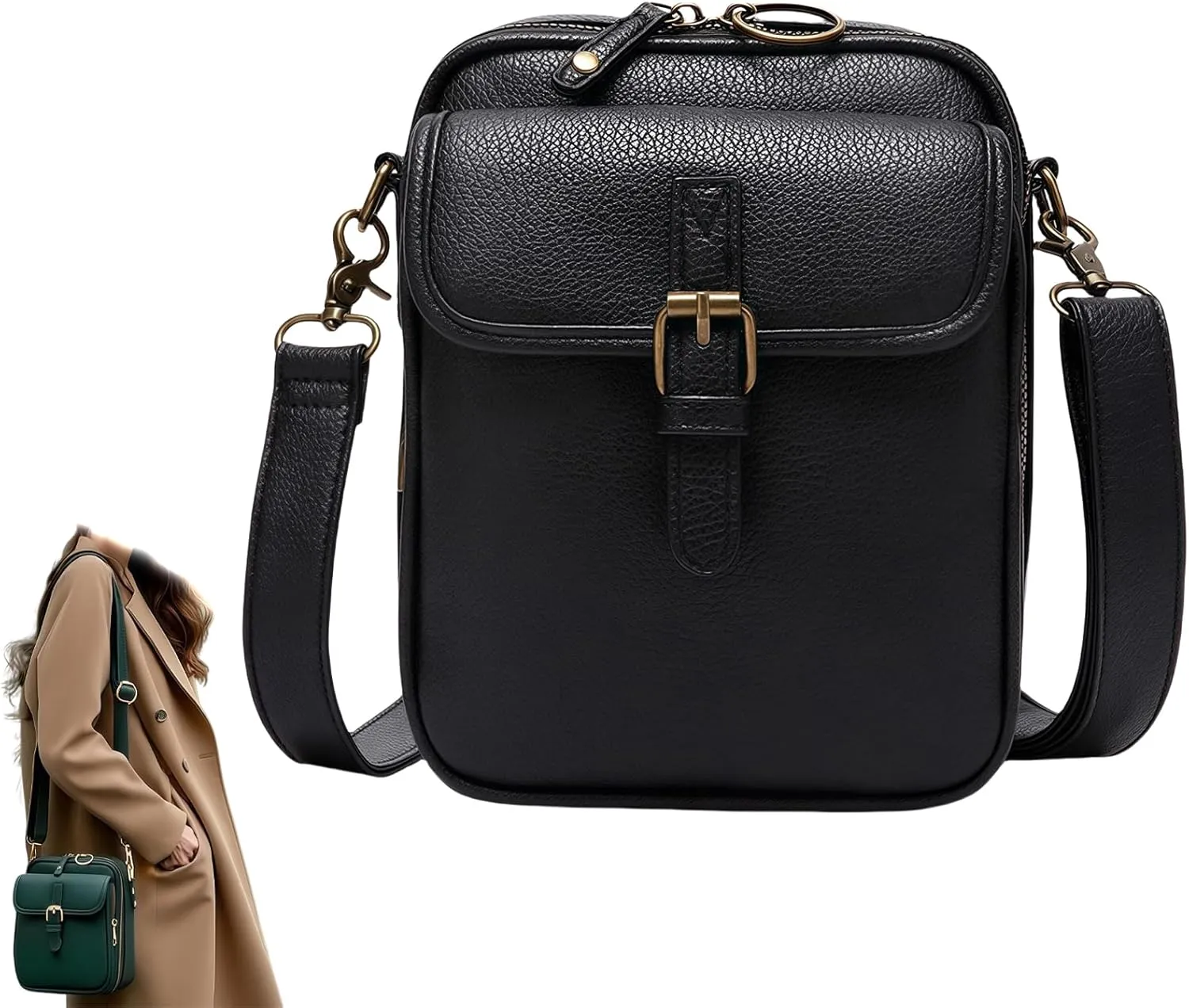 Comebybuy Purse Vintage Mini Messenger Bag, Comebybuy Crossbody Bag, for Women and Men, Perfect for Travel and Daily Use