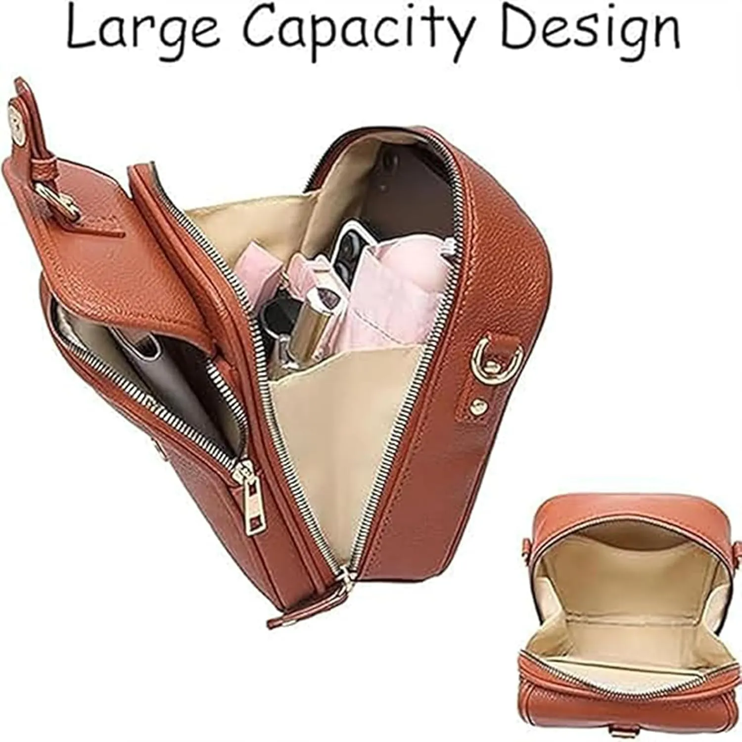 Comebybuy Purse Vintage Mini Messenger Bag, Inbuyus Vintage Messenger Bag,Built-in 10 Card Slots, Unisex