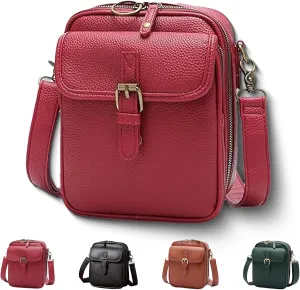 Comebybuy Purse Vintage Mini Messenger Bag, Inbuyus Vintage Messenger Bag,Built-in 10 Card Slots, Unisex
