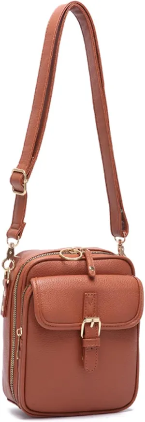 Comebybuy Vintage Large Capacity Messenger Bag, 2025 New Vintage Double Layer Large Capacity,Anti-Skimming Bag
