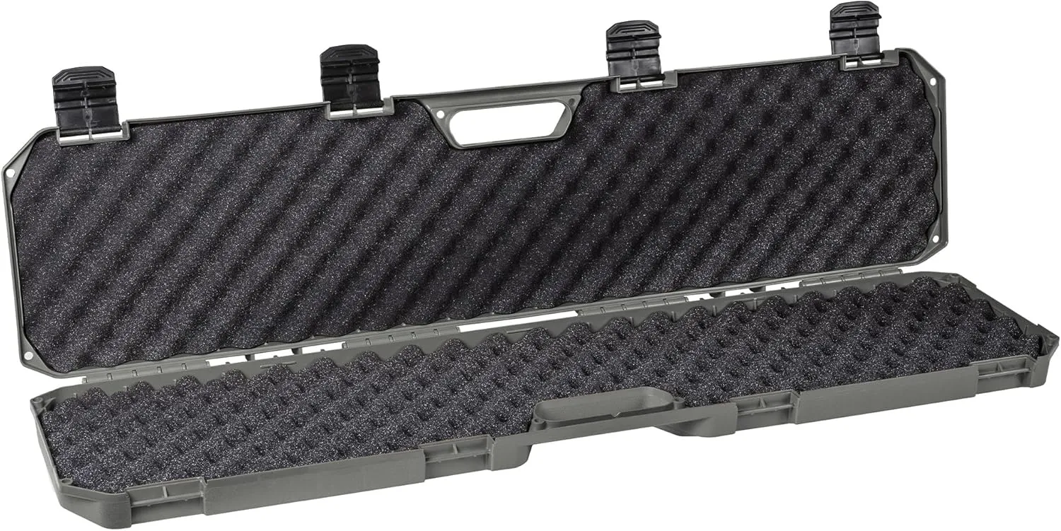 Condition 1 42” Economy Single Scope Hard Gun Carrying Case Model 210 with Foam, Long Storage Case, Lockable TSA Friendly, Water Resistant, Made in USA, 42.03"x10.50"x3.81"