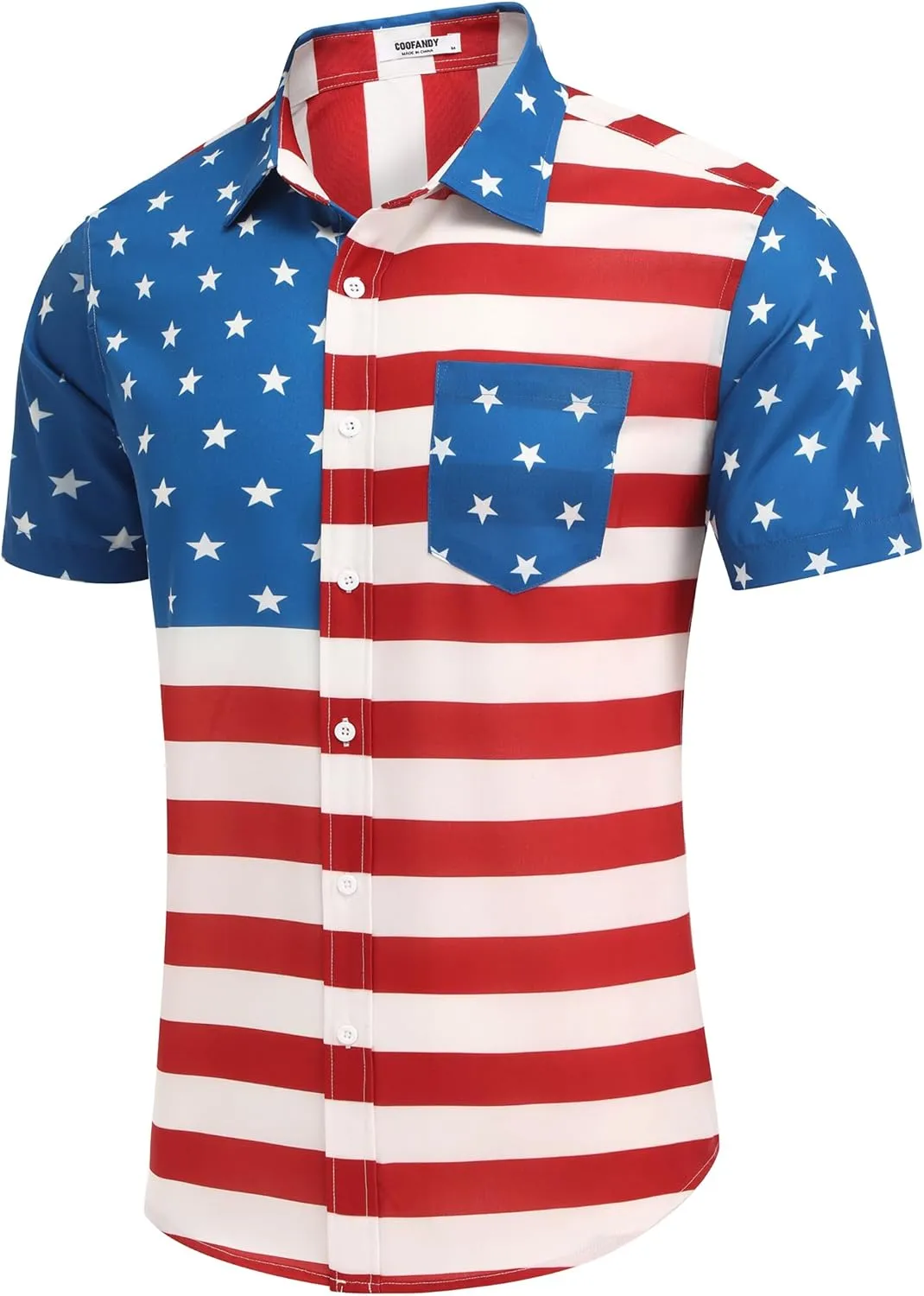 COOFANDY Men's Casual Button Down Shirts Short Sleeve Linen Shirts Summer Beach Dress Shirt