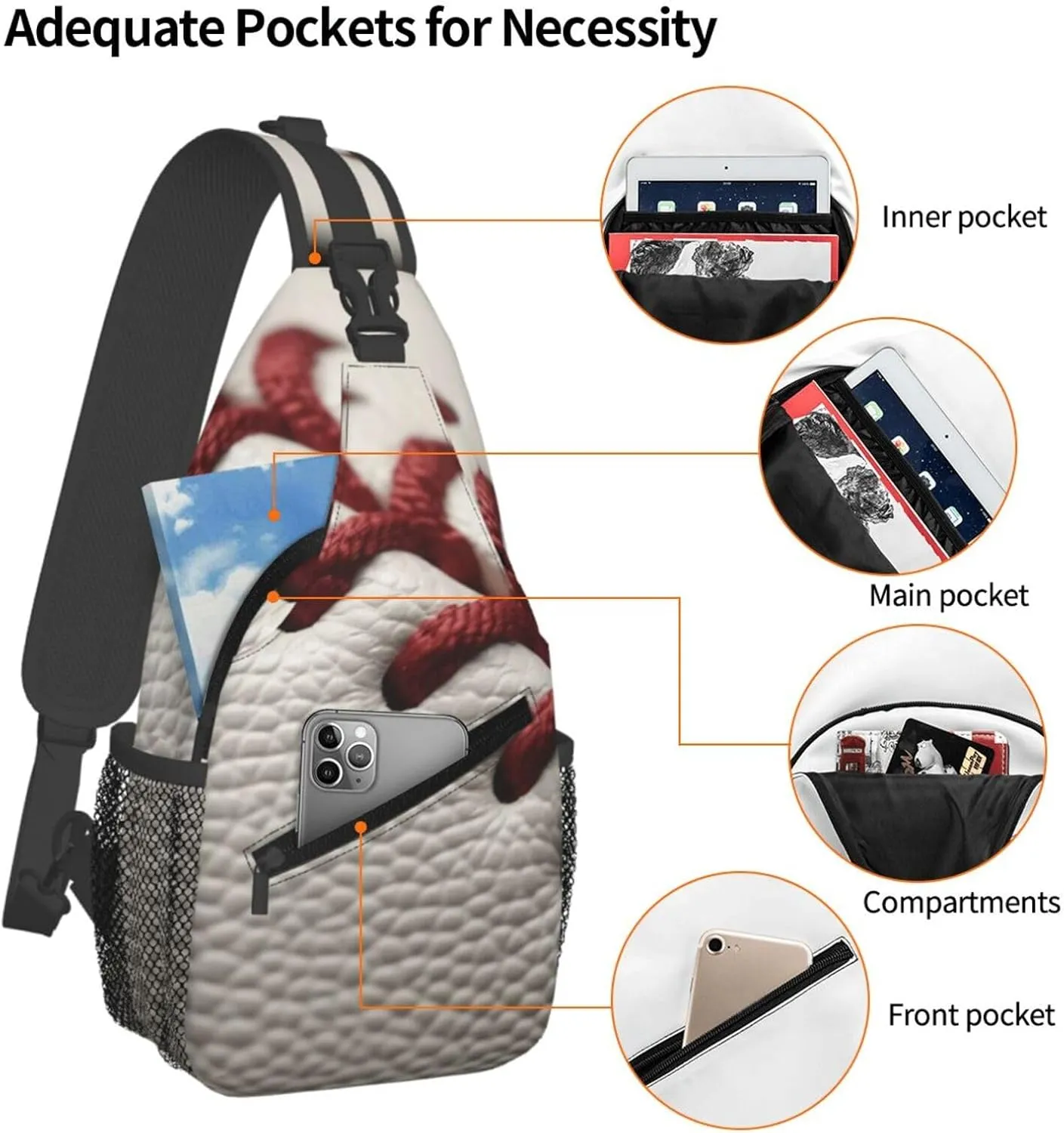 Cross Chest Bag Diagonally Sling Backpack Crossbody Shoulder Bag Beautiful Butterfly Sling Bag Travel Hiking Daypack