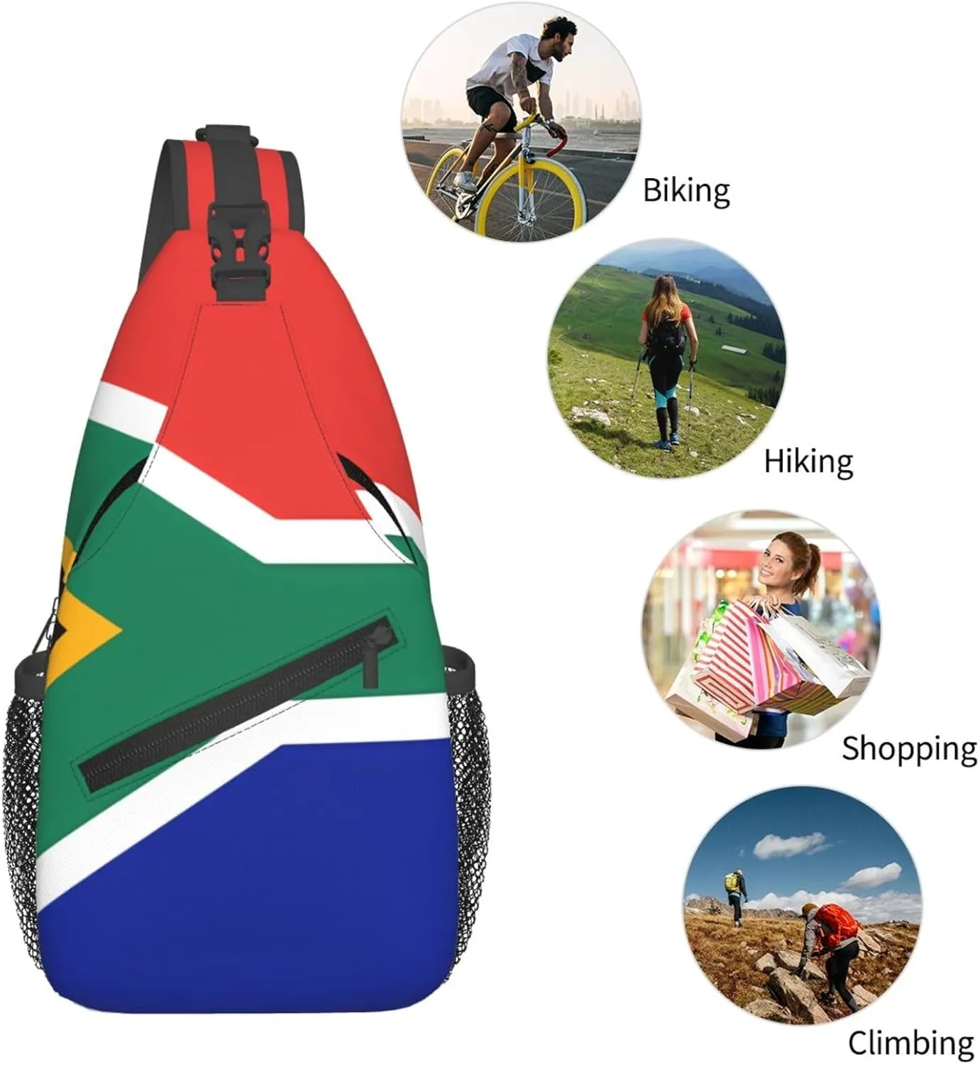 Cross Chest Bag Diagonally Sling Backpack Crossbody Shoulder Bag Surfboard Sling Bag Travel Hiking Daypack