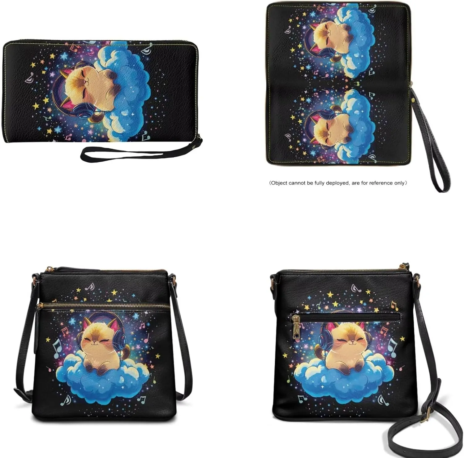 Crossbody Purses 2Pcs, Fashion Crossbody Messenger Bags with a Small Wallet Portable Easy to Carry for Travel