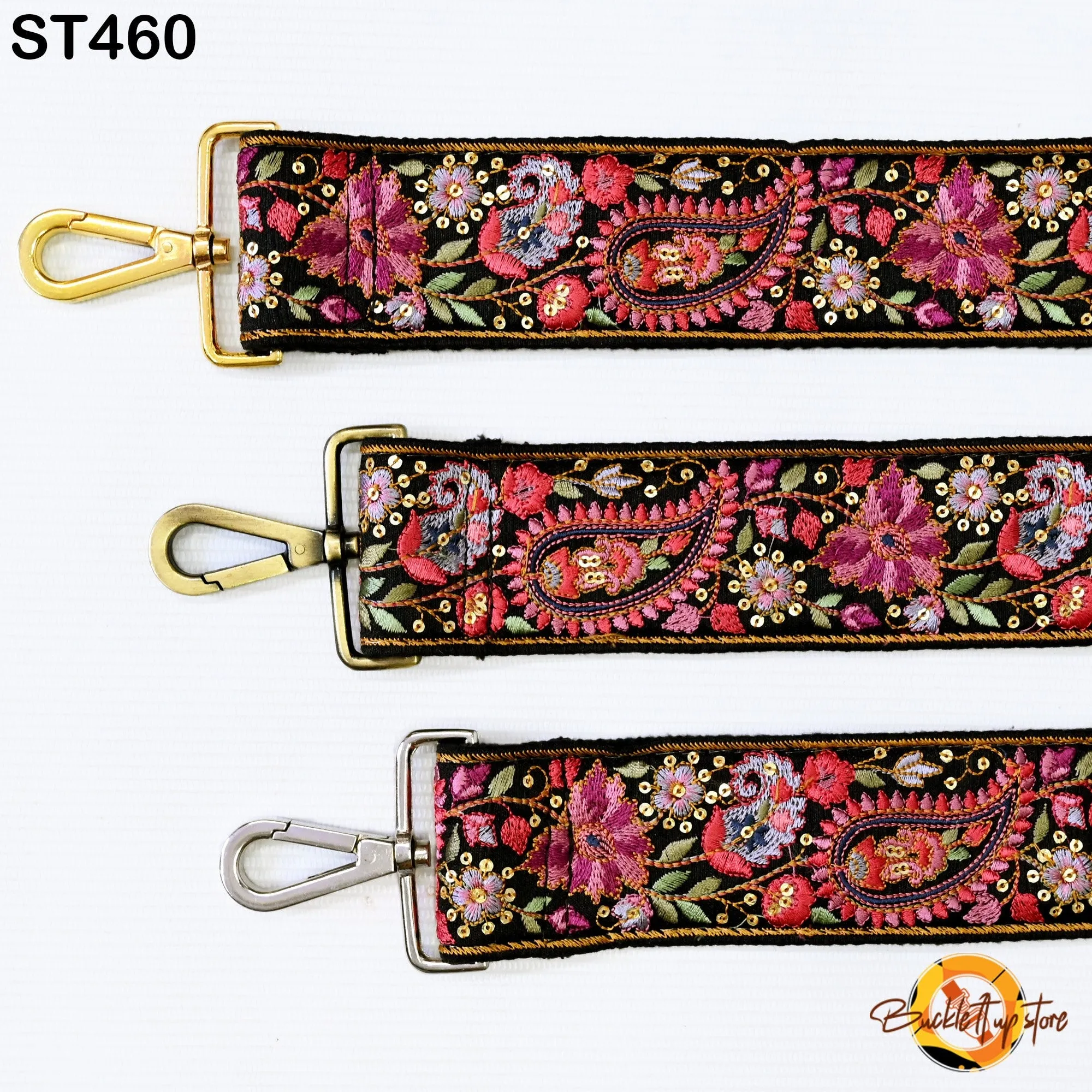 Crossbody Strap for Purses Handbag Boho Bag Strap Floral Embroidery Replacement Strap Boho Guitar Strap Gift for her Embroidered Purse Strap