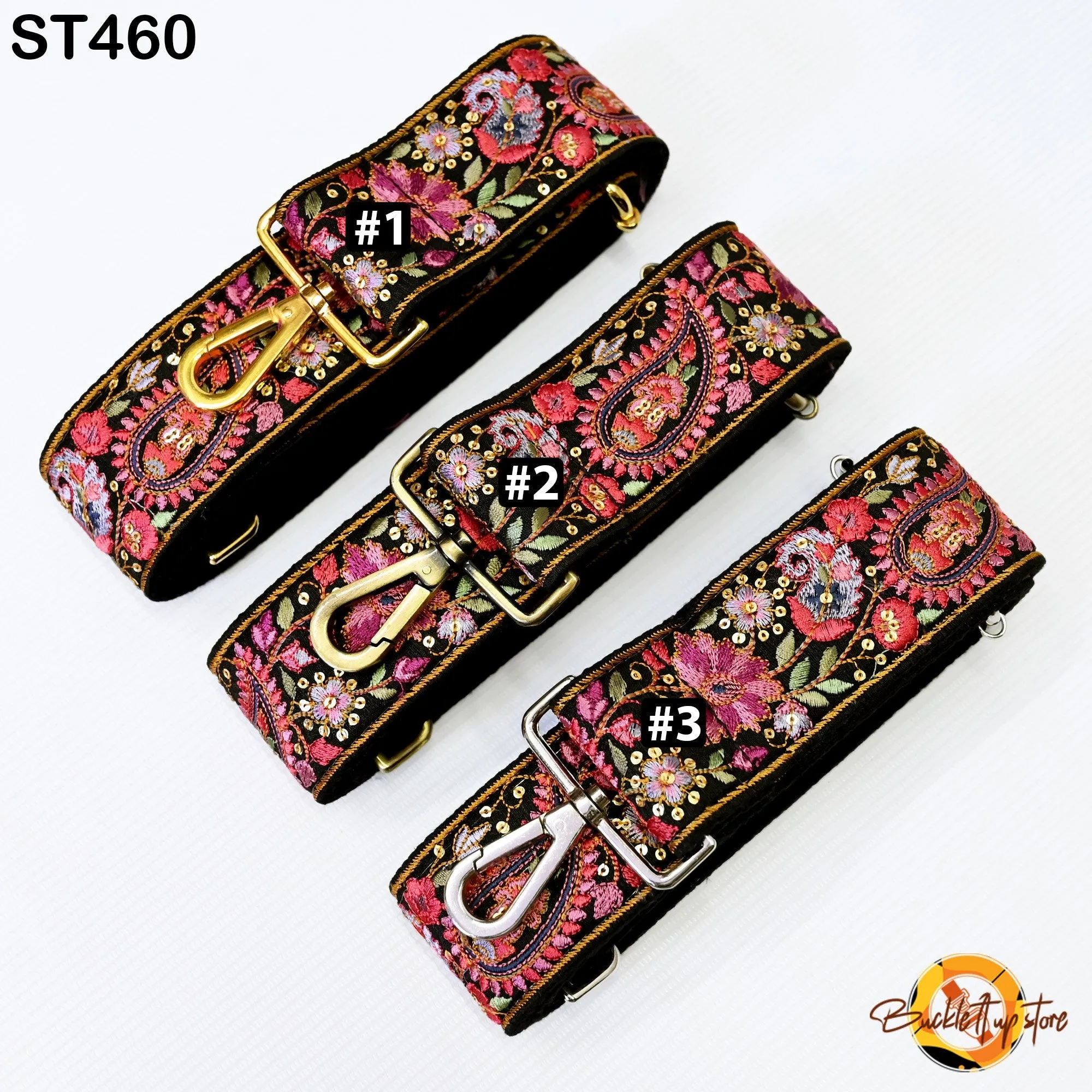 Crossbody Strap for Purses Handbag Boho Bag Strap Floral Embroidery Replacement Strap Boho Guitar Strap Gift for her Embroidered Purse Strap