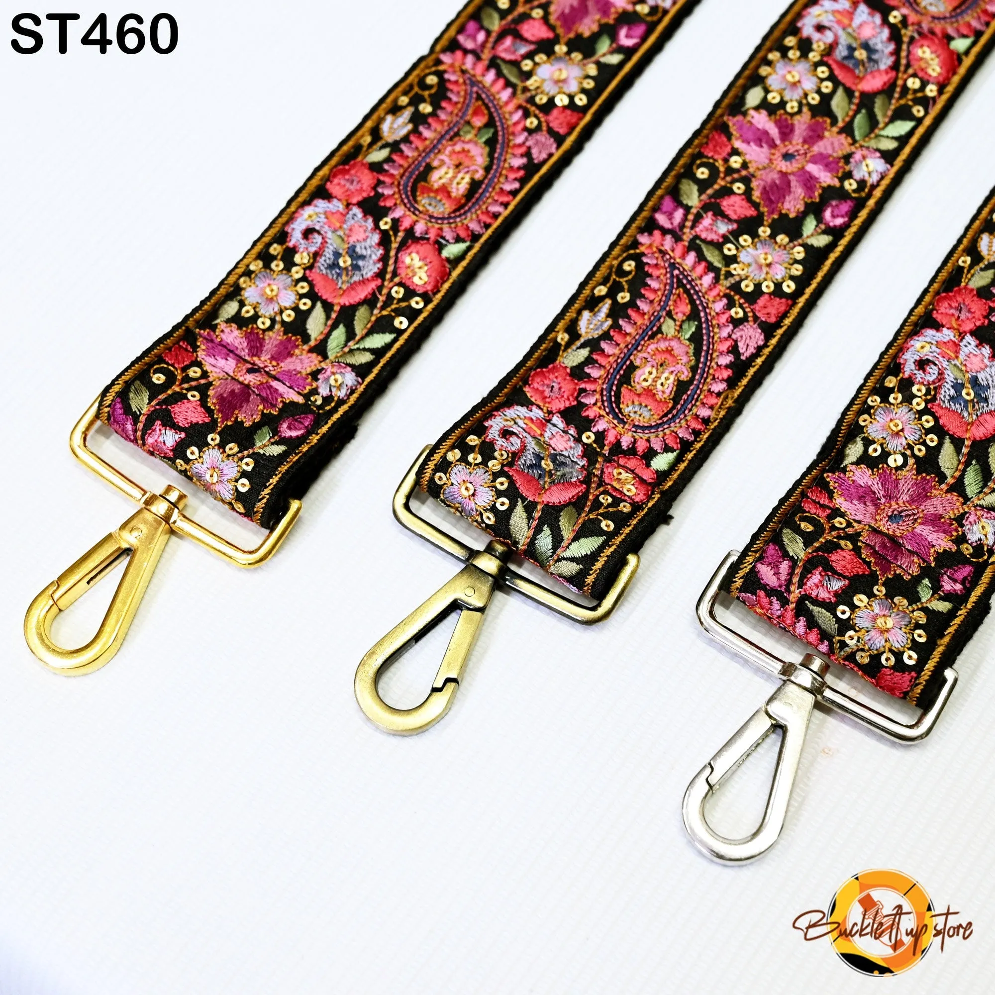 Crossbody Strap for Purses Handbag Boho Bag Strap Floral Embroidery Replacement Strap Boho Guitar Strap Gift for her Embroidered Purse Strap