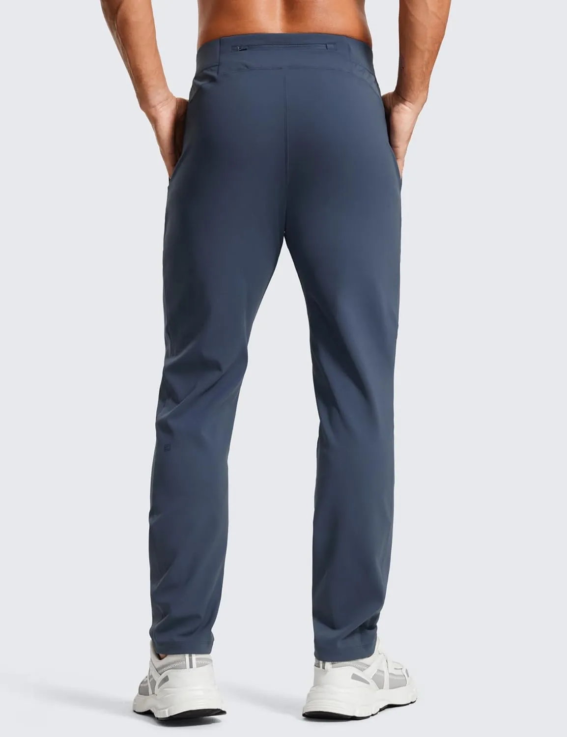 CRZ YOGA 4-Way Stretch Athletic Pants for Men 30" Workout Lounge Casual Work Jogger with Zip Pocket