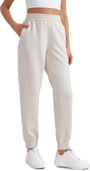 CRZ YOGA SoftAura Sweatpants Women Modal Joggers High Waisted Lounge Travel Casual Sweat Pants with Pockets Cinch Bottom
