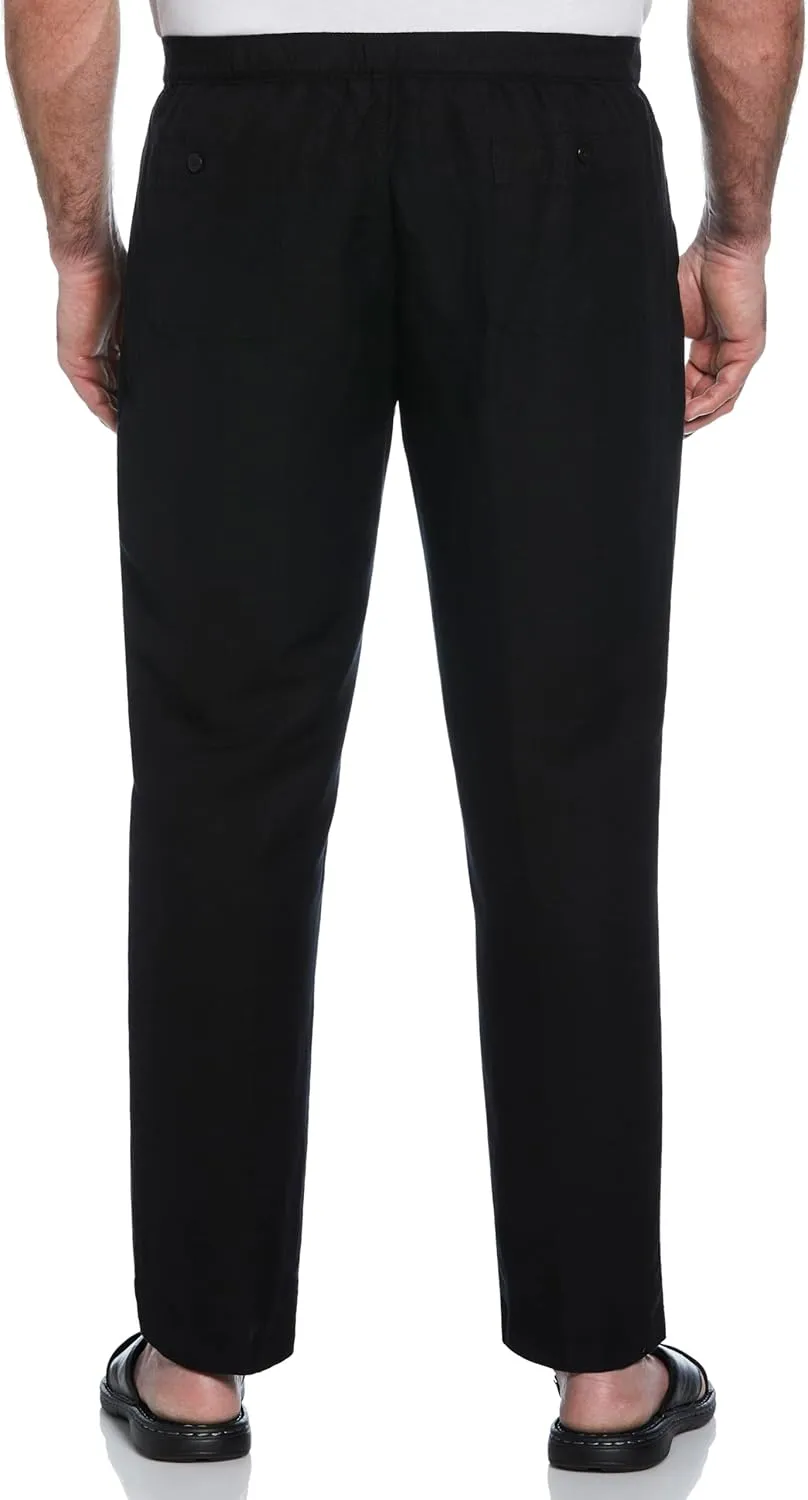 Cubavera Men's Linen-Blend Drawstring Pants with Pockets, Stretch Fabric, Lightweight & Breathable, 30" & 32" Inseams