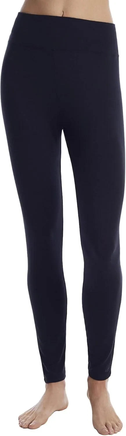 Cuddl Duds Softwear High-Waist Modal Leggings, M, Black