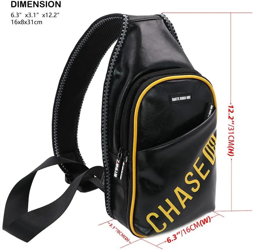 CUESOUL Darts Road ONE Oil Wax PU Leather Gym Duffle Bag/Casual Chest Bag/Travel Laptop Backpack