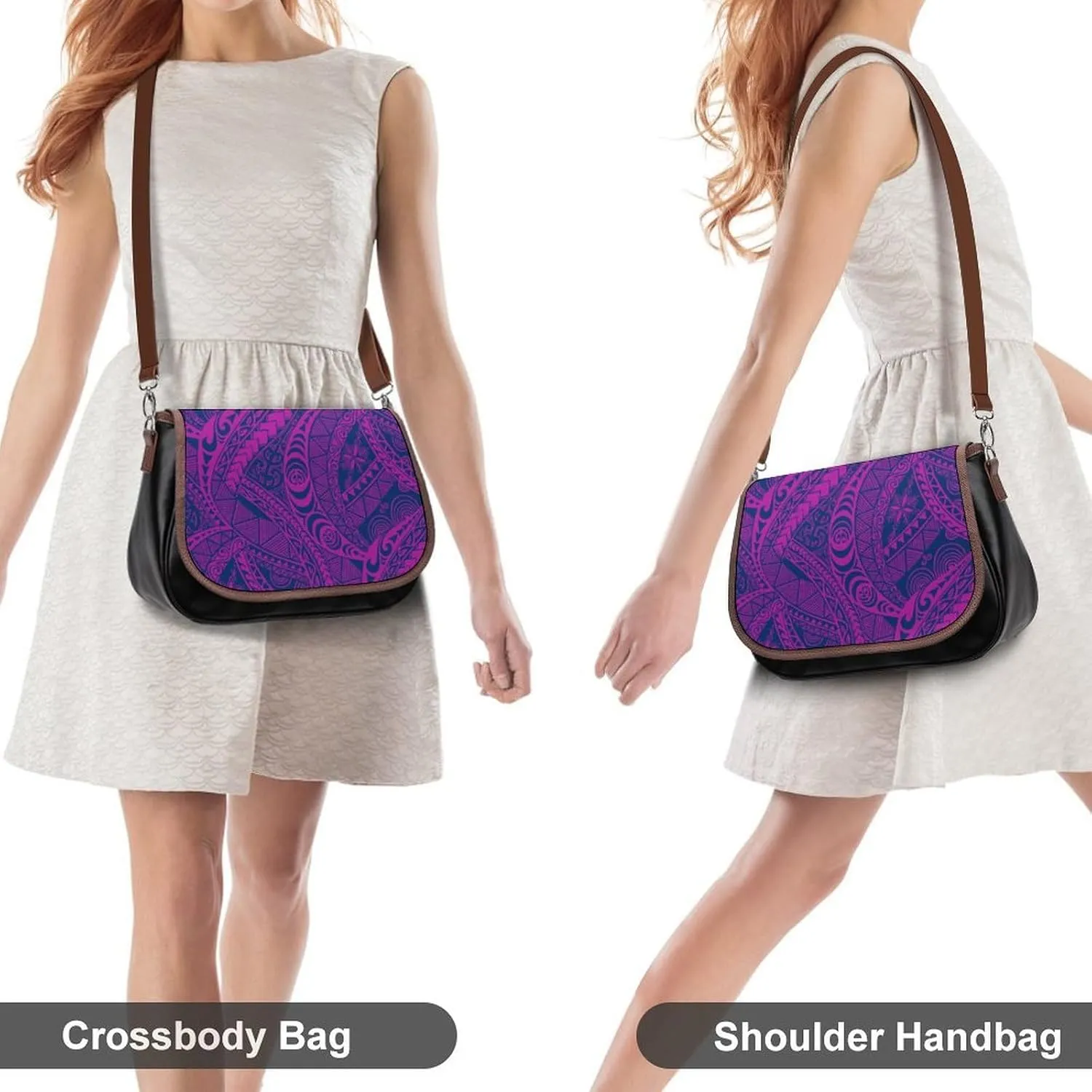 Customized Polynesian Women'S Crossbody Bag, Multi-Functional Work And Travel Bag, Fashionable Youth Small Bag