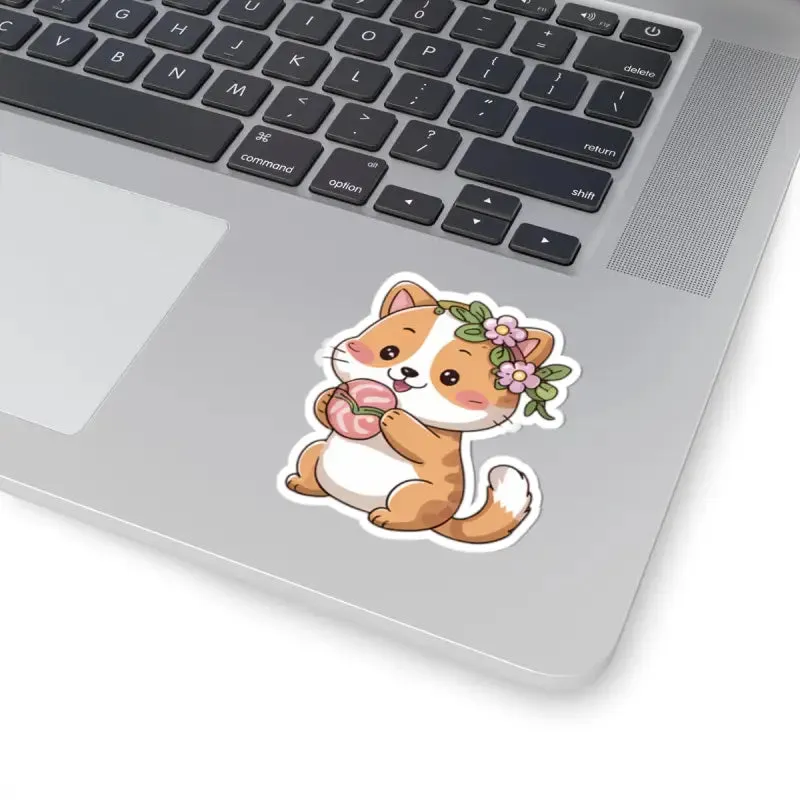 Cute Corgi Kiss Cut Stickers for Whimsical Pet Decor