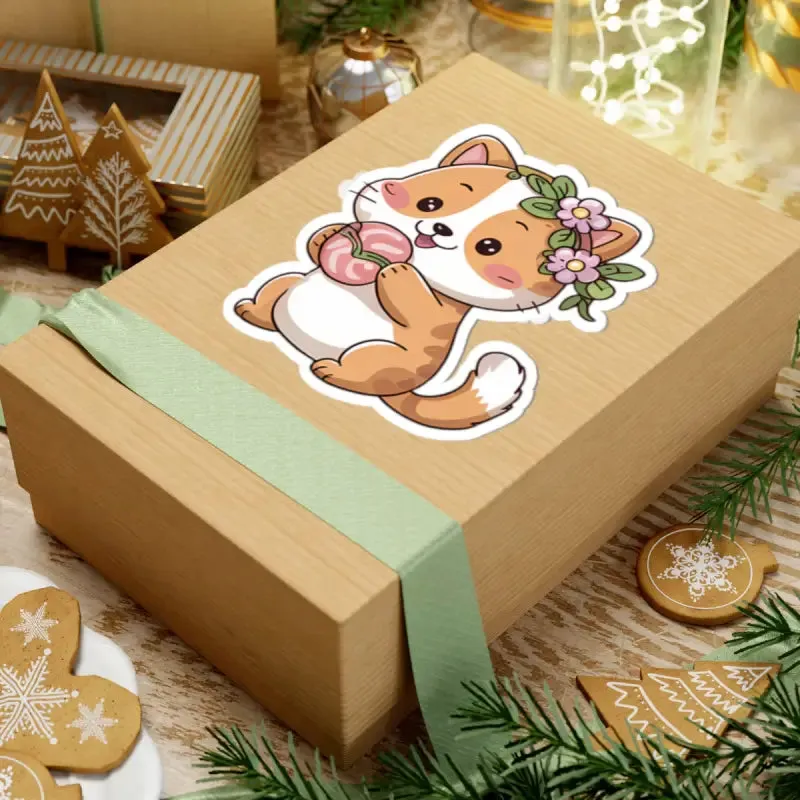 Cute Corgi Kiss Cut Stickers for Whimsical Pet Decor