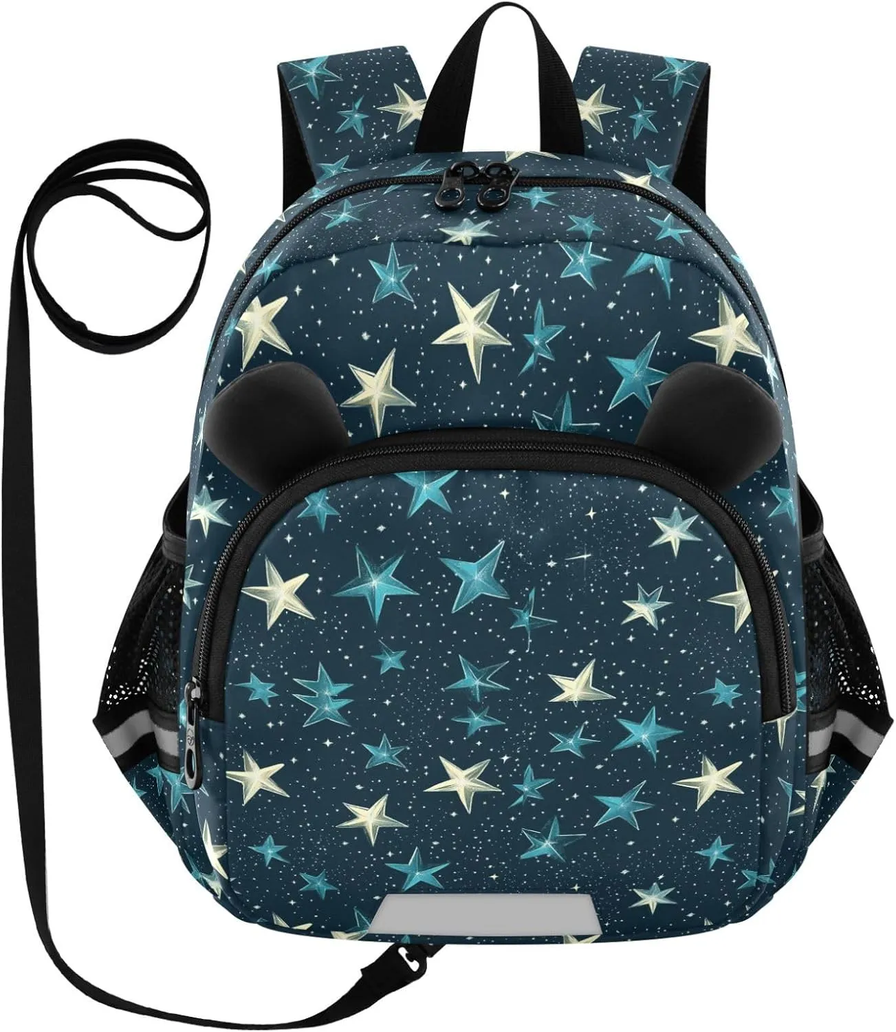 Cute Ears Cool Backpacks Leash Kids Boy's/Girl's Anti-Lost Personalized Toy Bags For Toddler with Reflective Strip Cute Cartoon Animal Bear Blue Stars Abstract Black Pattern mochilas para ni?os