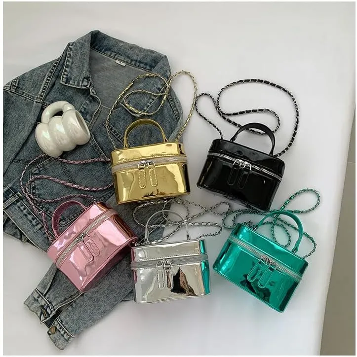 Cute Handbag Purse for Women, Sling Purse Aesthetic Grunge Top Handle Bag Fashion Y2K Shoulder Handbags Women Ladies (black)