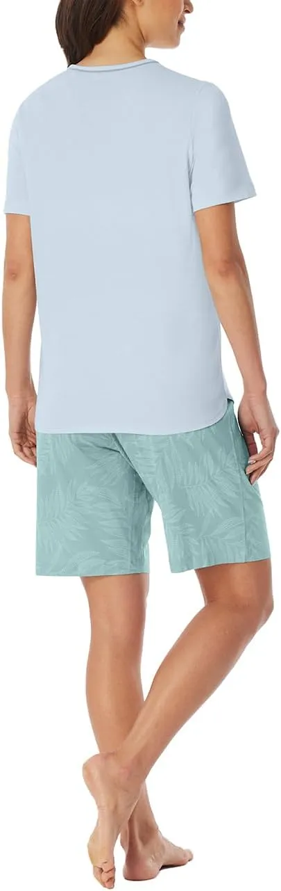 Damen Schlafanzug Kurz Baumwolle Modal-Nightwear Women's Pijama Set
