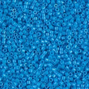 DB 659, Dyed Opaque Capri Blue - Miyuki Delica Beads - Size 11 - 5 grams - Japanese Cylinder Seed Beads - Retail & Wholesale