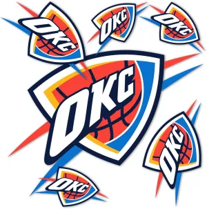 Desert Cactus Oklahoma City Thunder Sticker OKC NBA Officially Licensed Vinyl Decal Laptop Water Bottle Car Scrapbook (Type 3-1)