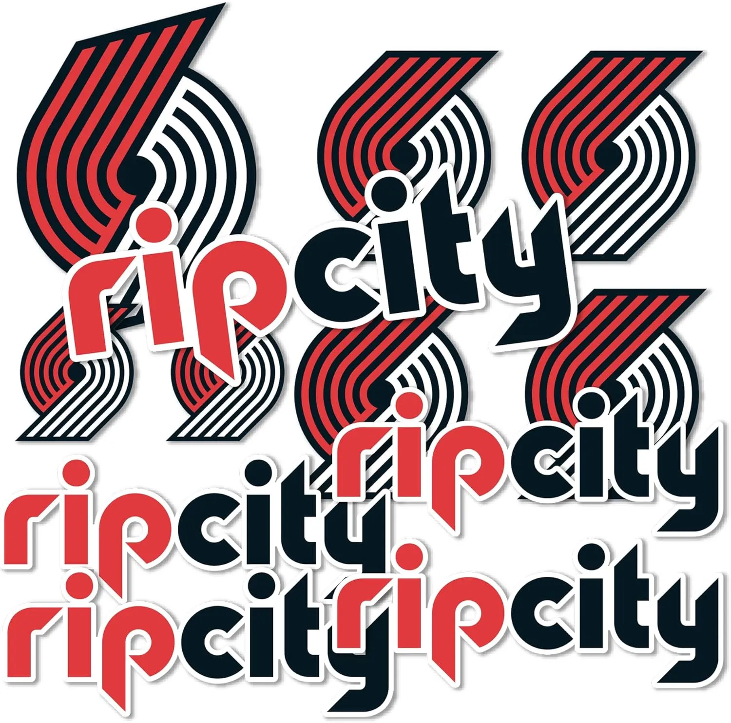Desert Cactus Portland Trail Blazers Sticker NBA Officially Licensed Vinyl Decal Laptop Water Bottle Car Scrapbook Sheet (Type 1-1)