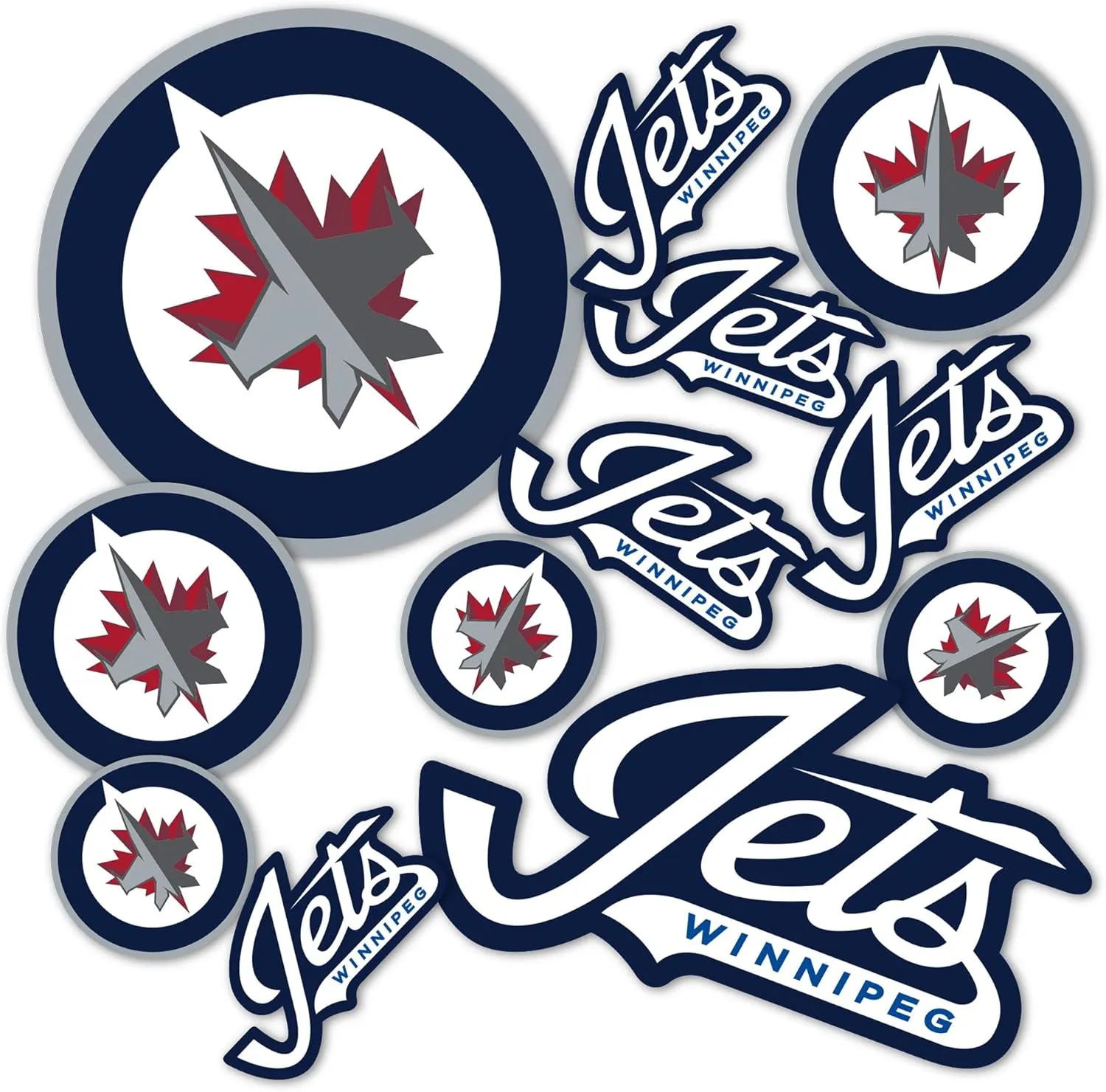 Desert Cactus Winnipeg Jets Team NHL National Hockey League Sticker Vinyl Decal Laptop Water Bottle Car Scrapbook (Type 1-1)