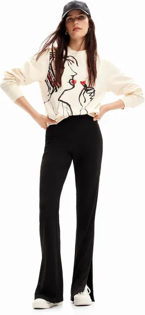 Desigual Women's Stretch Flare Trousers