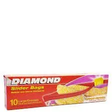 Diamond Freezer Bags Medium (30 Bags) - These high-quality freezer bags are designed to keep your food fresh and protected, ensuring that you always have delicious and nutritious meals ready to go - 01090063083
