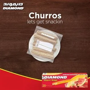 Diamond Freezer Bags Medium (30 Bags) - These high-quality freezer bags are designed to keep your food fresh and protected, ensuring that you always have delicious and nutritious meals ready to go - 01090063083