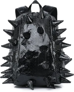 Dinosaur Backpack for Adult, Ankylosaur Casual Daypack, Water-Repellent, Multi-Scenario Application, Lage Capacity, Black Alligator Skin Texture