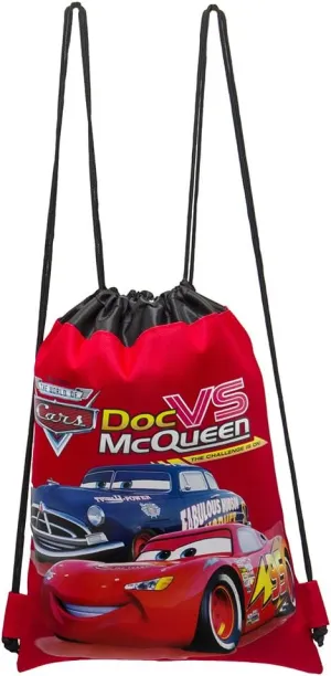 Disney Cars Red Drawstring Bag