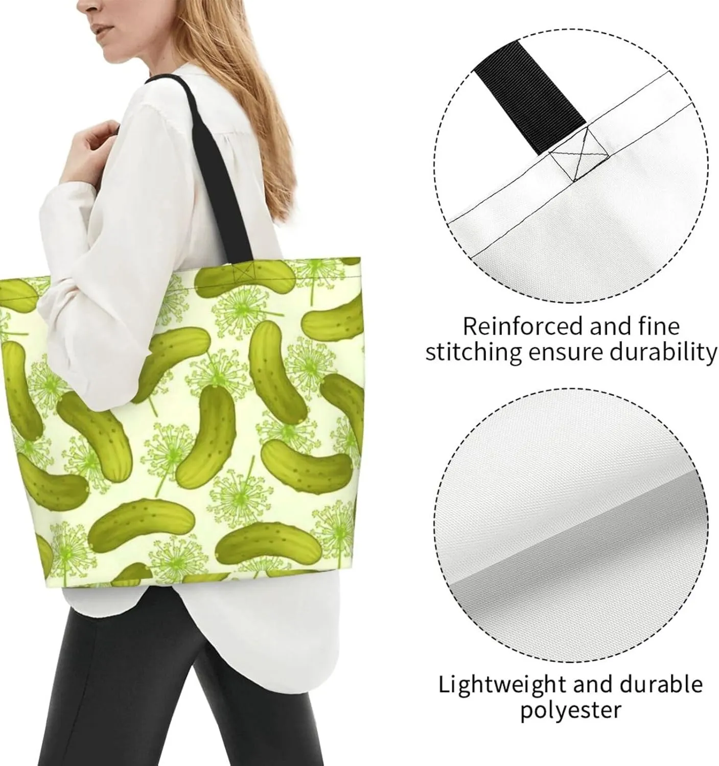 Distorted lines Tote Bag Shopping Bag Portable Handbags Tote Shoulder Bucket Bags for Women