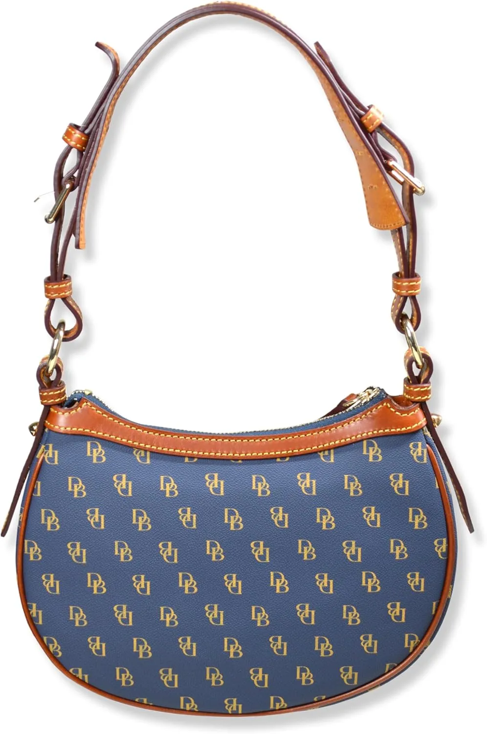 Dooney & Bourke Women's Classic Jacquard Print Round Crescent Hobo Bag Purse,