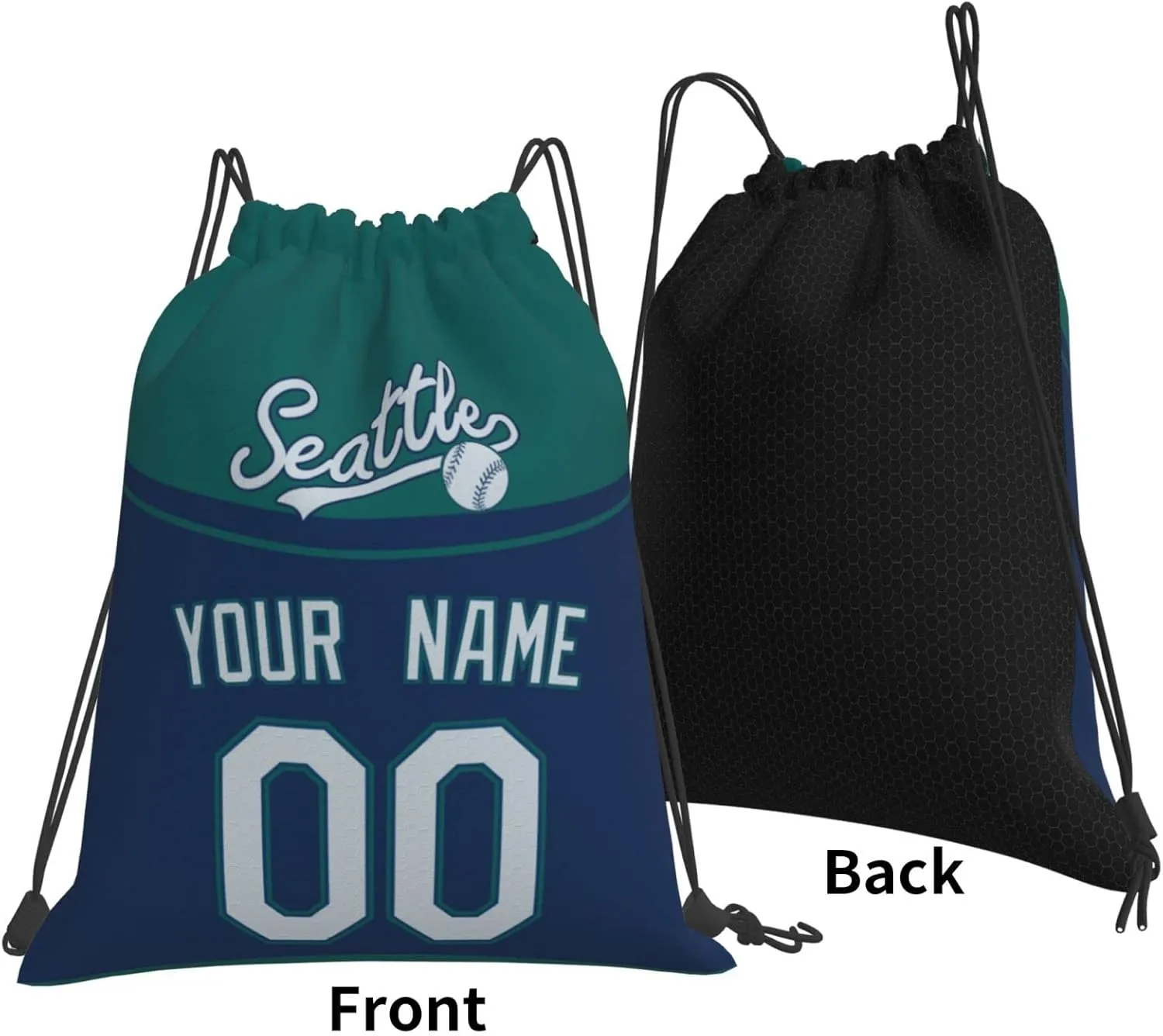Drawstring Bags Seattle Personalized Backpack Gifts for Men Women