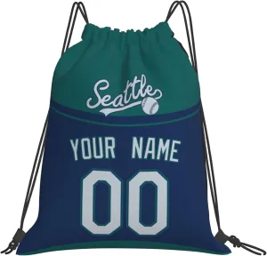 Drawstring Bags Seattle Personalized Backpack Gifts for Men Women