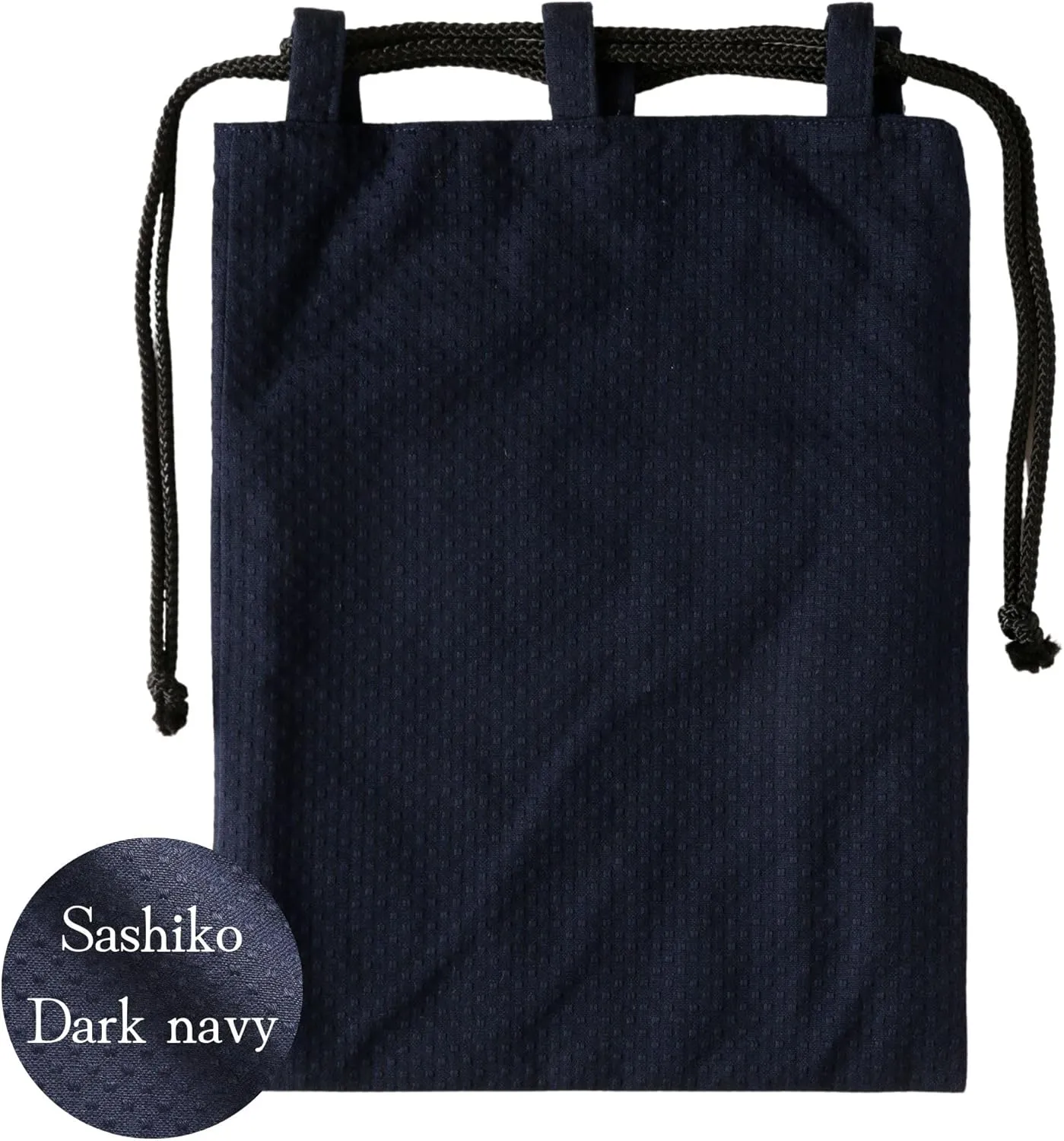 drawstring pouch cloth bag cotton 100% Sashiko fabric shrine stamp book bag inner pocket men's ladies'