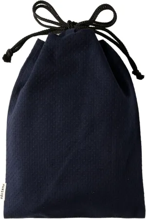 drawstring pouch cloth bag cotton 100% Sashiko fabric shrine stamp book bag inner pocket men's ladies'