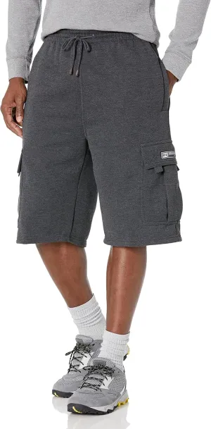 DREAM USA Men's Fleece Cargo Shorts Heavyweight M-5XL