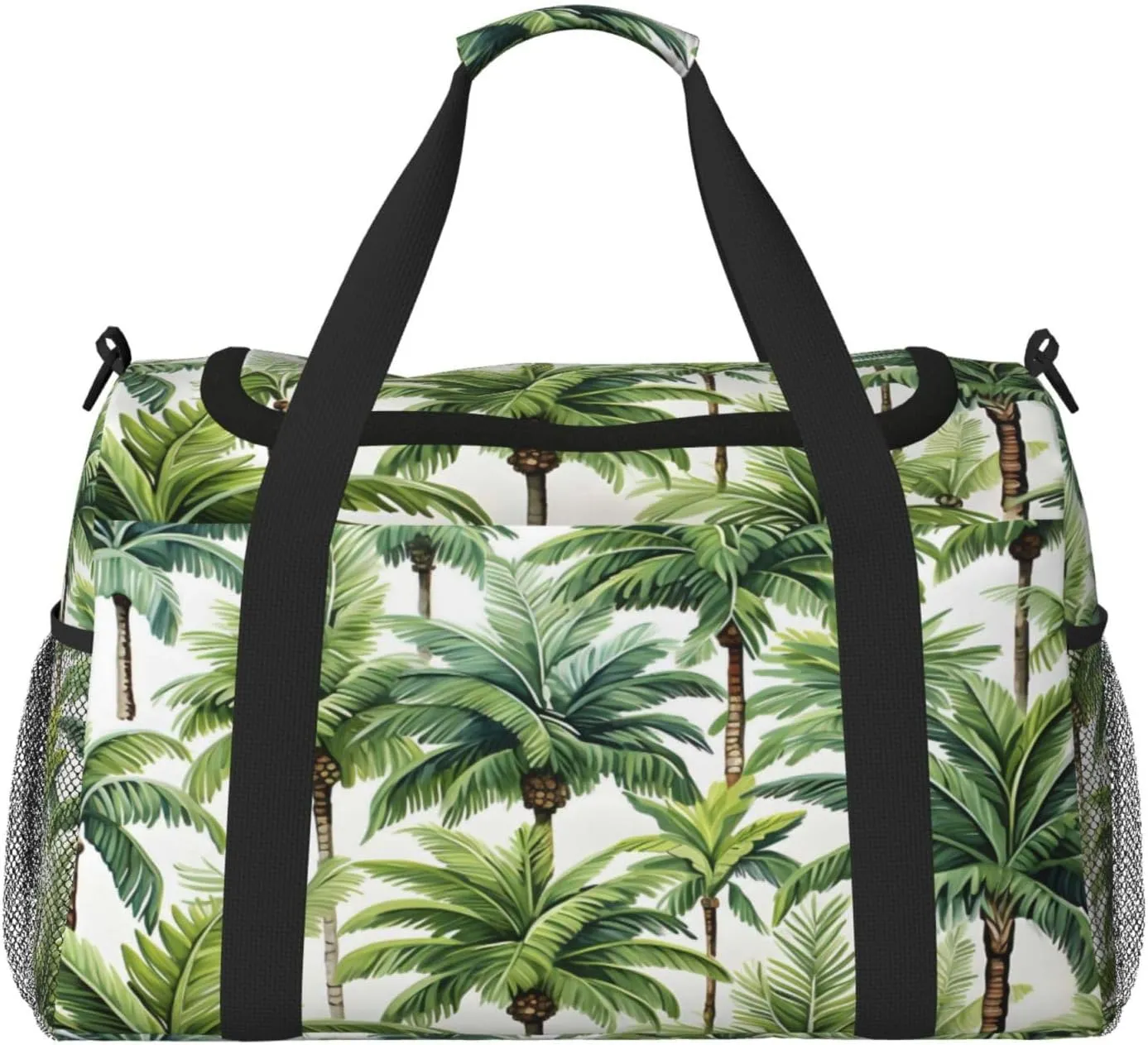 Duffle Bag Beach Tropical Coconut Tree Travel Duffel Bags for Men Women with Adjustable Strap Carry on Gym Bag Overnight Weekender Bag