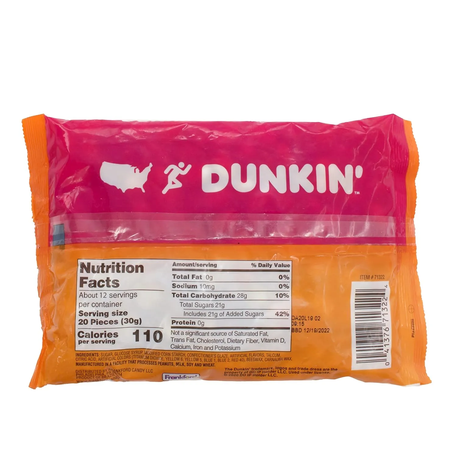 Dunkin' Iced Coffee Flavored Jelly Bean Bulk Variety, 3 packs of 12 Ounce Bags, Candy Sweets for Kids Boys Girls Teens Adults Coffee Lovers