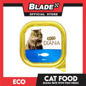 Eco Diana Chunks And Pate With Fish 100g Cat Wet Food